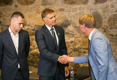 Lietuvos futbolo rinktinės sudėties UEFA Tautų lygoje ir naujų aprangų pristatymas