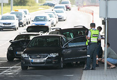Trijų automobilių avarija Pavilnionių gatvėje