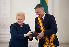 Dalia Grybauskaitė ir &Scaron;arūnas Jasikevičius