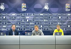 Lietuvos futbolo rinktinės spaudos konferencija