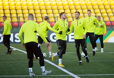 Lietuvos futbolo rinktinės treniruotė