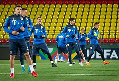 Rumunijos futbolo rinktinės treniruotė