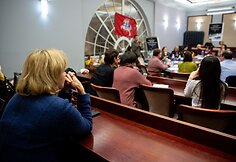 Streikuojantys mokytojai &Scaron;vietimo ir mokslo ministerijoje