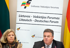 Konferencijos &bdquo;Lietuva ir Vokietija: kuriame Europos ateitį kartu&ldquo; akimirka