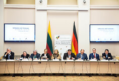 Konferencijos &bdquo;Lietuva ir Vokietija: kuriame Europos ateitį kartu&ldquo; akimirka