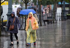 Lietingas oras Vilniuje