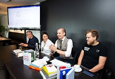Naujo literatūros ir meno festivalio „Open Books“ pristatymo akimirka