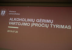 Alkoholinių gėrimų vartojimo įpročių tyrimo pristatymas