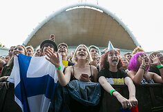 Grupės &bdquo;The 1975&ldquo; koncerto akimirka