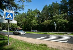 Nemenčinės plente esanti pėsčiųjų perėja, kurią ruošiamasi panaikinti