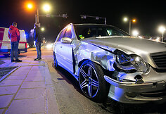 &bdquo;Mercedes&ldquo; susidūrė su greitosios pagalbos automobiliu.
