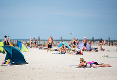 Kar&scaron;ta popietė &Scaron;ventosios paplūdimyje