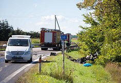 Lengvojo automobilio ir sunkvežimio avarija A16 kelyje