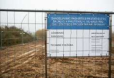 Sandėlių statybų darbai &Scaron;alnų gatvėje Avižieniuose