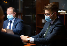 Saulius Skvernelis ir Lukas Savickas