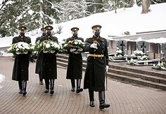 Laisvės gynėjų pagerbimas Antakalnio kapinėse