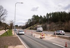 Kelio remontas Stepono Batoro gatvėje Vilniuje