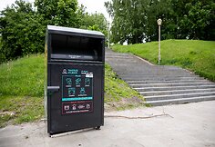 Tekstilės atliekų konteineris