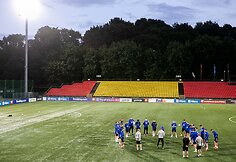 &Scaron;iaurės Airijos futbolo rinktinės treniruotė