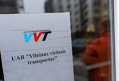 Akcija skirta Vilniaus vie&scaron;ojo transporto darbuotojams ir jų reikalavimams palaikyti