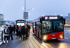 Vilniuje &ndash; vie&scaron;ojo transporto vairuotojų streikas