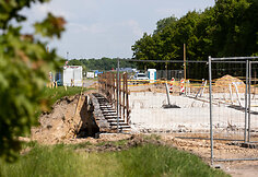 Remontuojamas viadukas Galvės gatvėje, kelyje Vilnius-Trakai