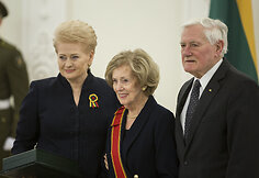 Alma Adamkienė ir Valdas Adamkus