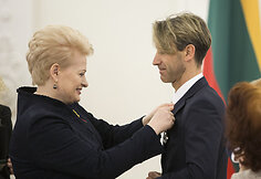 Dalia Grybauskaitė ir Mirko Gozzoli