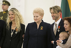 Edita Daniūtė, Mirko Gozzoli su sūnumi Romeo ir prezidentė Dalia Grybauskaitė