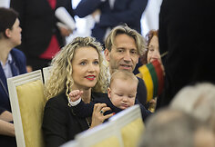 Edita Daniūtė ir Mirko Gozzoli su sūnumi Romeo
