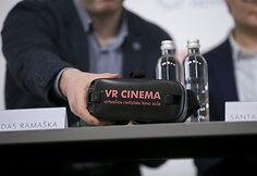 Spaudos konferencijos akimirka