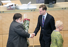 Andrius Navickas ir Gabrielius Landsbergis