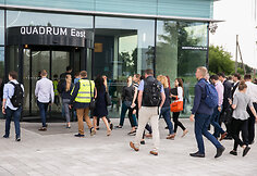 Prie&scaron;gaisrinės pratybos verslo centre &bdquo;Quadrum&ldquo;