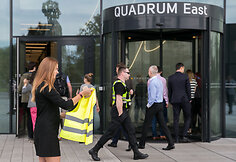 Prie&scaron;gaisrinės pratybos verslo centre &bdquo;Quadrum&ldquo;