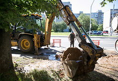 Vandentiekio avarija Kalvarijų gatvėje