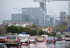 Automobilių spūstys Vilniaus gatvėse