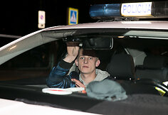 Naktinio policijos reido akimirka