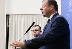 Vytautas Kasiulevičius ir Saulius Skvernelis
