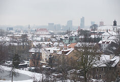 Sniegas užklojo Vilnių