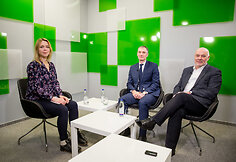 Jurgita Lapienytė, Mindaugas Sinkevičius ir Romas Lazutka