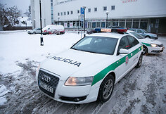 Rytinio policijos reido Vilniaus Kalvarijų gatvėje akimirka