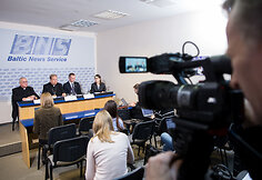 Gintaro Gru&scaron;o spaudos konferencija