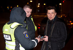 Naktinio policijos reido akimirka