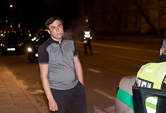Naktinio policijos reido akimirka