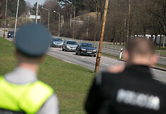 Kelių policijos reido akimirka