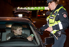 Naktinio policijos reido akimirka