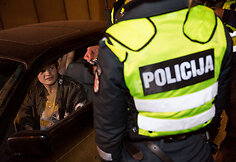 Naktinio policijos reido akimirka