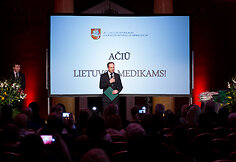 Lietuvos medikų apdovanojimų ceremonijos akimirka