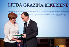 Lietuvos medikų apdovanojimų ceremonijos akimirka