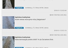 Puslapyje &bdquo;Tvarkau Vilnių&ldquo; užfiksuoti prane&scaron;imai dėl nei&scaron;valytos nuo sniego Architektų g. Lazdynuose